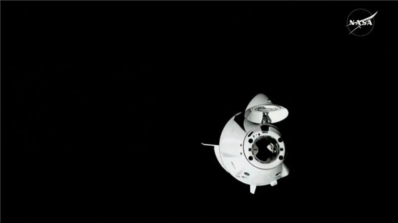An Bord der SpaceX-Kapsel waren vier Astronauten.
