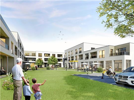 An der Waldenburger Straße plant das Unternehmen Myco-Living den Bau eines Wohnparks für Senioren. Grafik: Myco