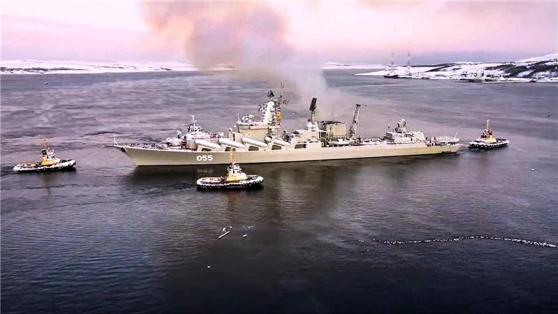 An der russischen Flottenübung in der Arktis nehmen bis zu 20 Kriegsschiffe teil. (Archivbild)
