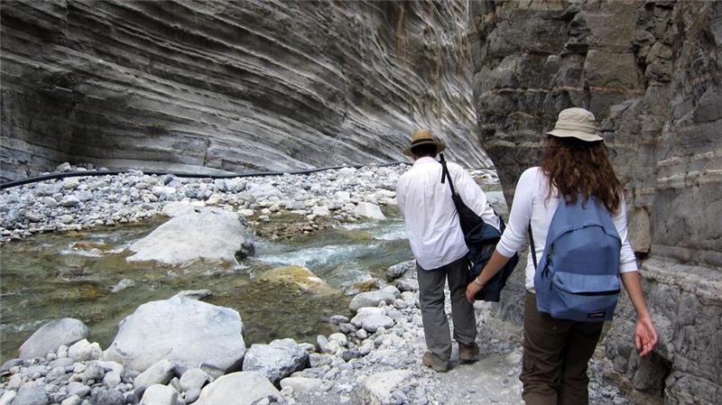 An engen Stellen der Schlucht kann das Wasser im Winter meterhoch steigen. (Archivbild)