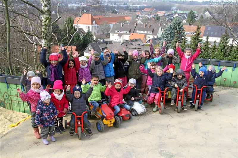 An frischer Luft mangelt es den Kindern in der Sudmerberg Kita St. Peter nicht.  Foto: Sowa
