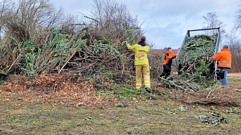 An zwei Terminen ist am Weißen Stein das Anliefern von Strauchschnitt möglich. Die Feuerwehr nimmt das Brennmaterial an.