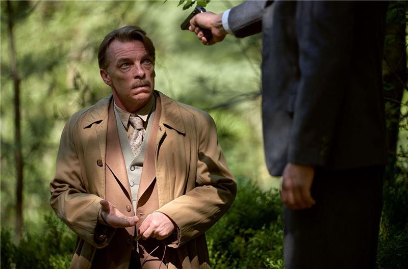 Andre Eisermann als Alois Brunner in der ARD-Mini-Historienserie «Bonn – Alte Freunde, neue Feinde». Eisermann spielt den SS-Hauptsturmführer Alois Brunner, der wirklich gelebt hat.