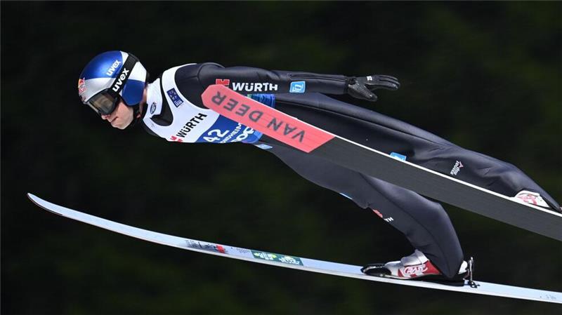 Andreas Wellinger im ersten Durchgang.