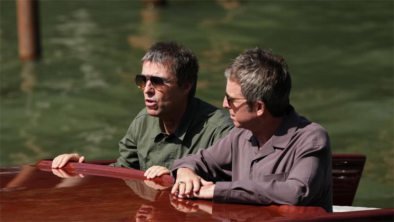 Angekommen in Venedig: die Gallaghers.