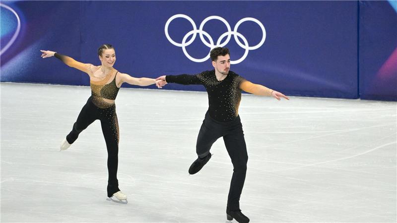 Annika Hocke und Robert Kunkel wurden im Paarlauf Zehnte. (Archivbild)