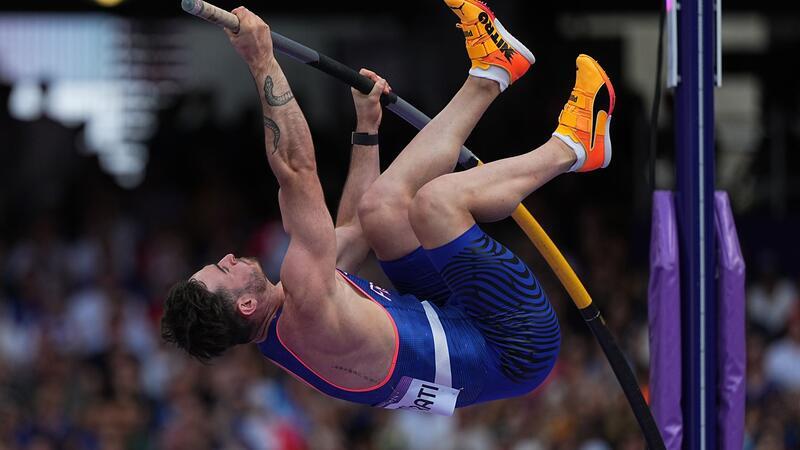 Anthony Ammirati aus Frankreich in Aktion bei den Olympischen Spielen - sein Geschlechtsteil sorgte für Aufmerksamkeit. (Archivbild)