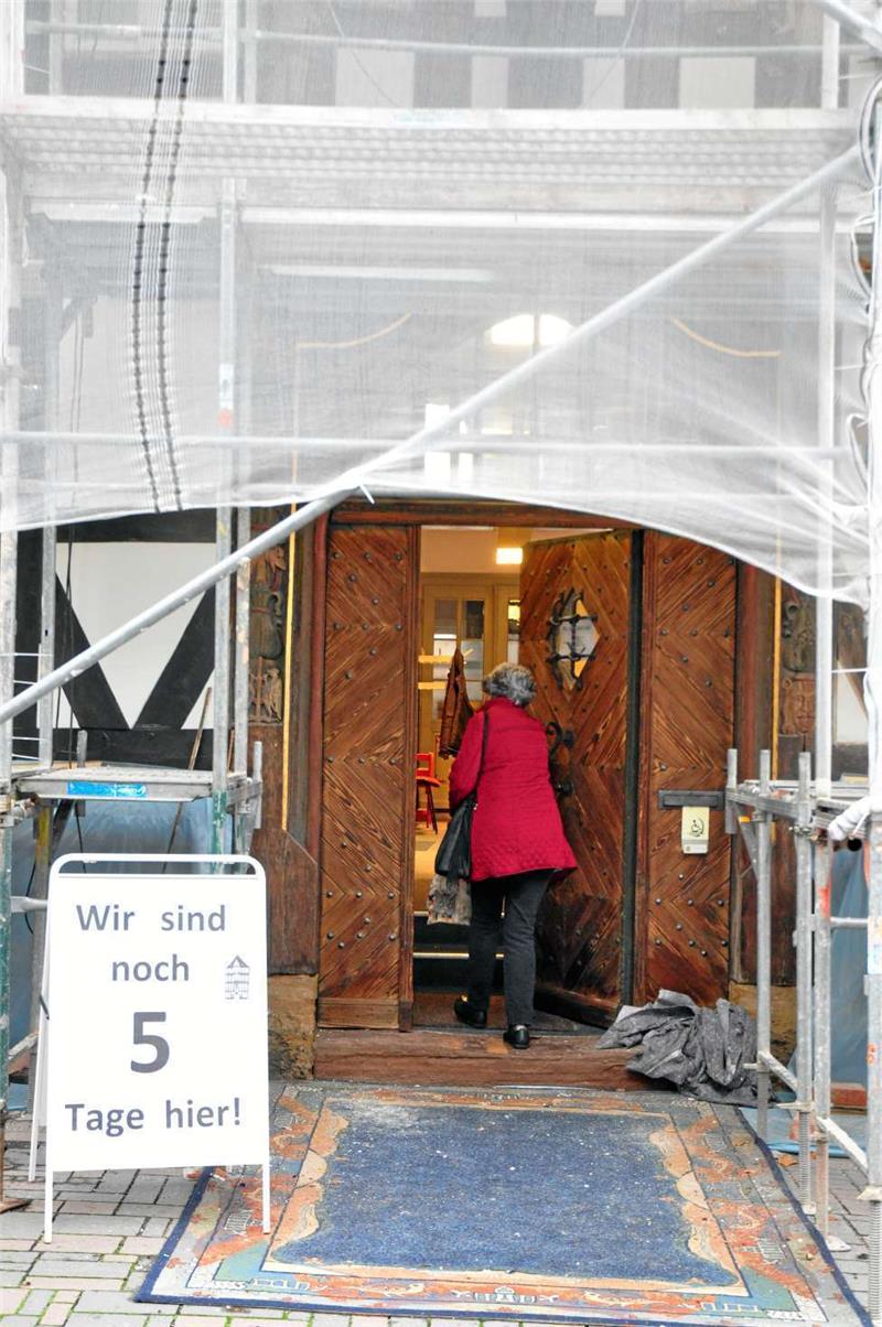 Arbeiten in der Baustelle – jetzt wird es Zeit für den Auszug.