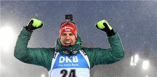 Arnd Peiffer gewinnt bei den Biathlon-Weltmeisterschaften 2019 im schwedischen Östersund Gold im Einzelrennen über 20 Kilometer. Dafür erhält er zum 14. Mal die Auszeichnung zum „Sportler des Jahres“ im Landkreis Goslar.  Foto: Sven Hoppe/dpa