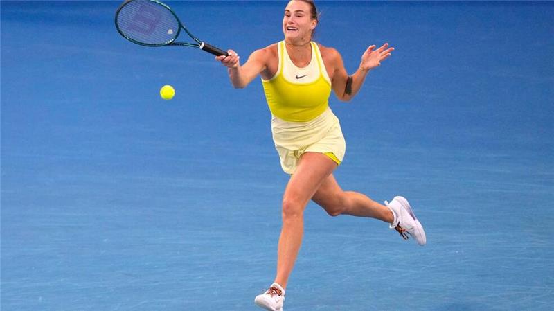 Aryna Sabalenka agierte im Finale der Australian Open zunächst fehlerhaft