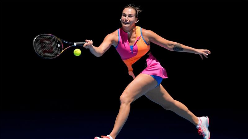 Aryna Sabalenka wurde in Melbourne erstmals gefordert, kam aber weiter.