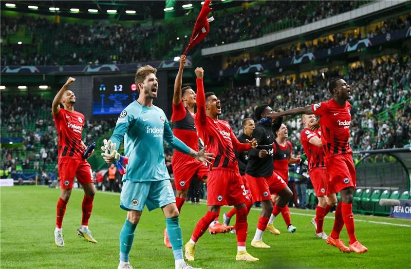 Auch Eintracht Frankfurt überwintert in der Champions League.