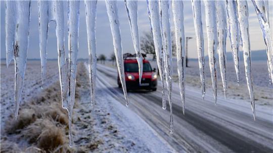 Auch am Donnerstag kann es wieder glatt werden.