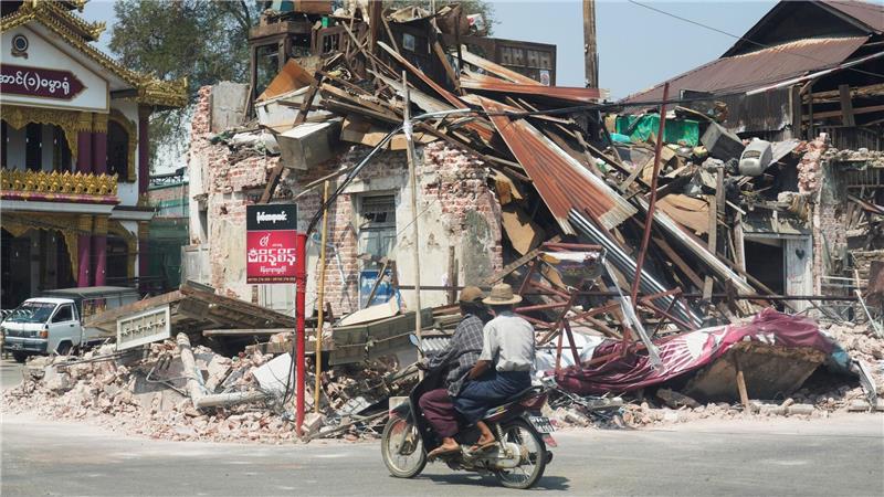 Sorge um Erdbeben-Vermisste in Bangkok und Myanmar Auch am Sonntag gab es Nachbeben in Myanmar.
