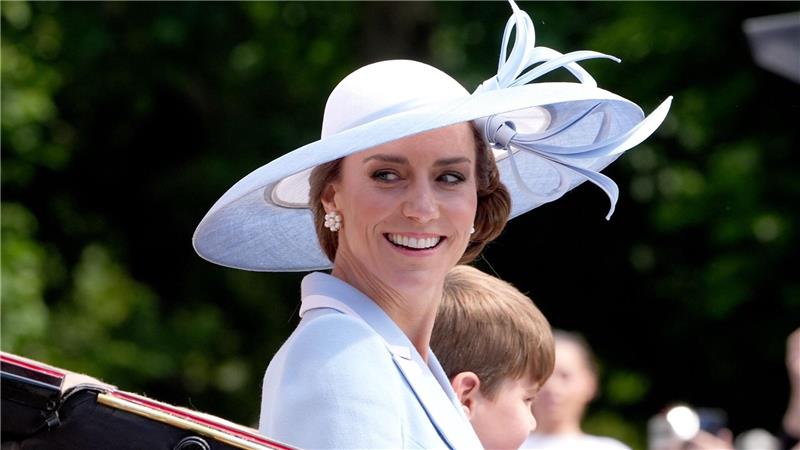 Auch die an Krebs erkrankte Prinzessin Kate nahm an der Parade teil.