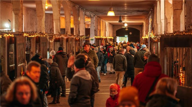 Auch im Langen Stall werden wieder Kunsthandwerker ihre Waren anbieten, sie richten sich in den 30 Boxen ein.