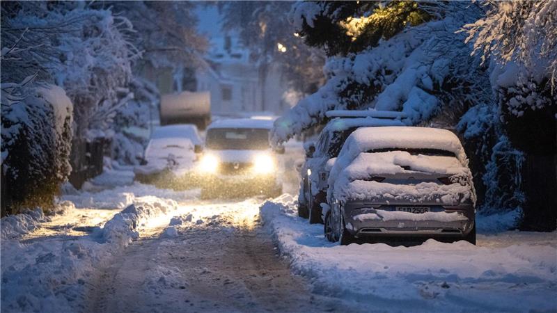 Auch in Bayern - wie hier in München - hat es stark geschneit. 