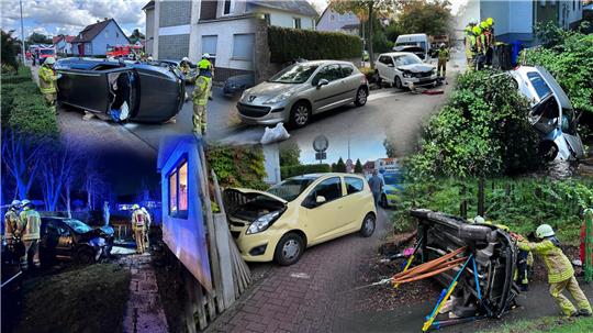 Fotomontage von Autounfällen in Bad Harzburg