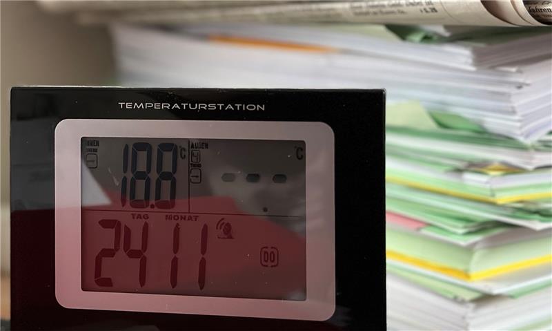 Auf Dauer frisch: Im Rathaus wird in den Büros nur noch auf eine Temperatur geheizt, die unter 19 Grad liegt. Foto: Eggers