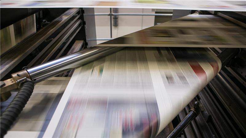 Auf Hochtouren für die Produktion der GZ: Ein Blick in die Rotationsmaschine der Druckerei in Braunschweig.