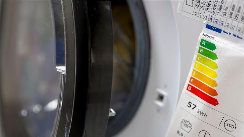 EU-Energielabel – Wie gut lässt sich mein Handy reparieren? Auf Waschmaschinen klebt die Energieeffizienzskala schon seit Jahren. (Symboldbild)