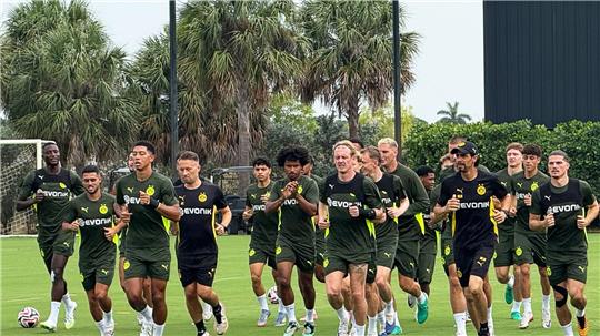 Auf das Achtelfinale bereitete sich Borussia Dortmund noch in Florida vor