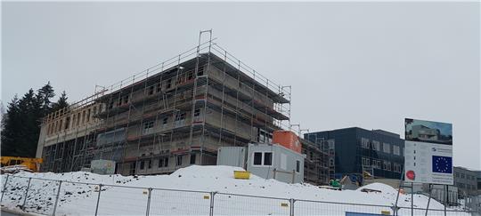 Auf dem Campus der TU Clausthal entsteht zurzeit das neue Gründungszentrum.  Foto: Landkreis