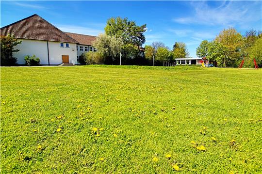 Auf dem Grundstück der Schillerschule entsteht ein Verkehrsübungsplatz.  Foto: Epping
