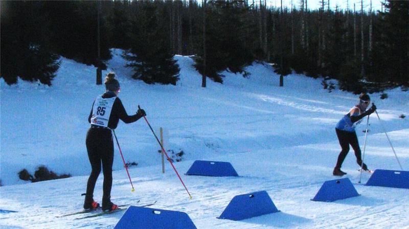 Auf dem vom Ski-Klub St. Andreasberg abgesteckten Parcours mussten die Schülerinnen und Schüler sogar rückwärts fahren.