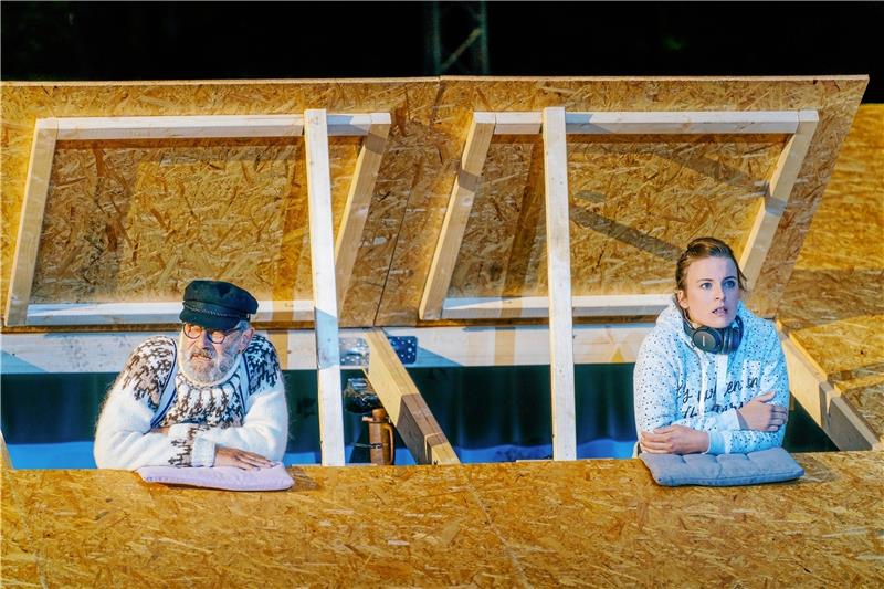 Auf der Waldbühne in Benneckenstein laufen die Proben für das Theaterfestival. Heute gibt es die erste Premiere.