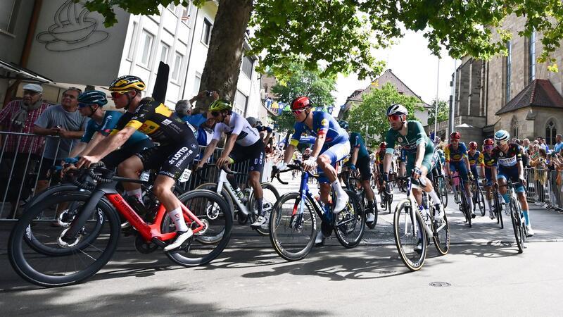Auf der zweiten Etappe der Deutschland Tour ging es nach Schwäbisch Gmünd.