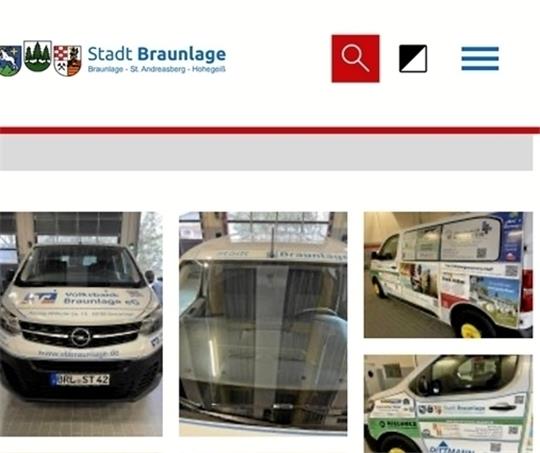Auf ihrer Internetseite präsentiert die Stadt ihr neues City-Mobil. Foto: Privat