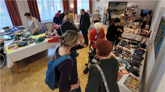 Auf mehrere Gebäude verteilt finden sich bei der 62. Auflage des Missionsbasars insgesamt 13 Stände, sieben weniger als im Jahr zuvor.