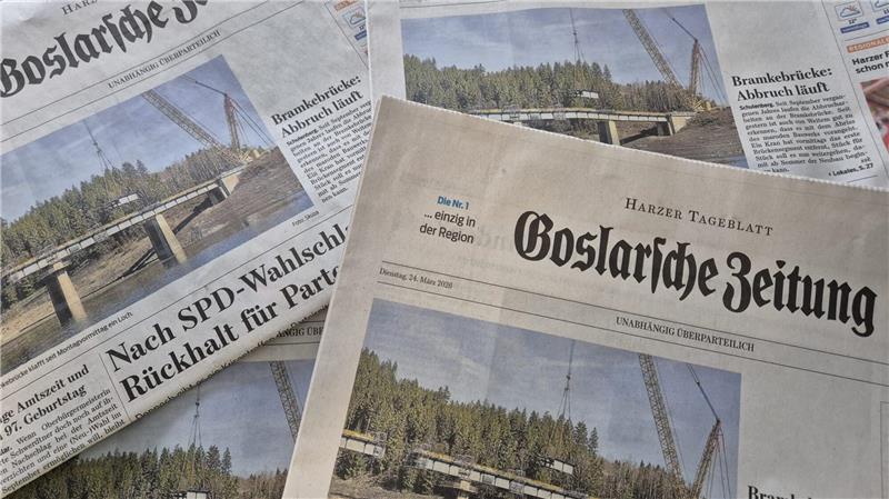 Aufgrund eines technischen Defekts kann es am heutigen Tag zu Verzögerungen bei der Lieferung der Goslarschen Zeitung kommen.