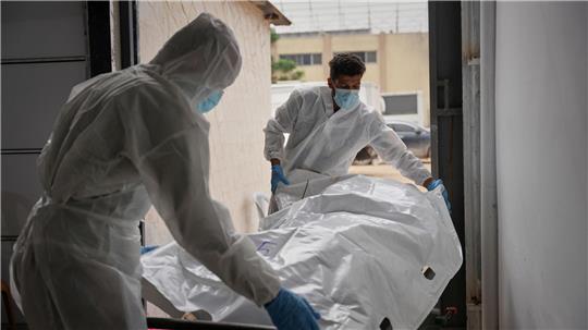 Aus Israel übermittelte Leichen von Palästinensern im Süden des Gazastreifens. (Archivbild)