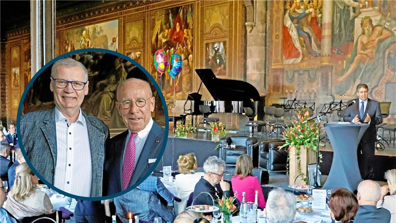Tessners 80.Geburtstag: Jauch kommt zum Gratulieren nach Goslar Aus Potsdam in den Harz: Günther Jauch kam am Samstag in die Kaiserpfalz nach Goslar. Fotos: Epping