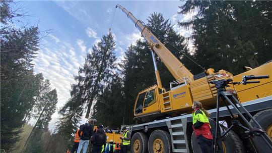 Aus dem Varleytal bei der Granetalsperre kommt der diesjährige Baum, der vor dem Bundestag aufgebaut wird.