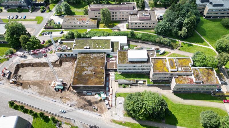 Baustart für 38-Millionen-Euro-Projekt in Clausthal-Zellerfeld Aus der Luft bietet sich ein guter Überblick über das Baufeld.