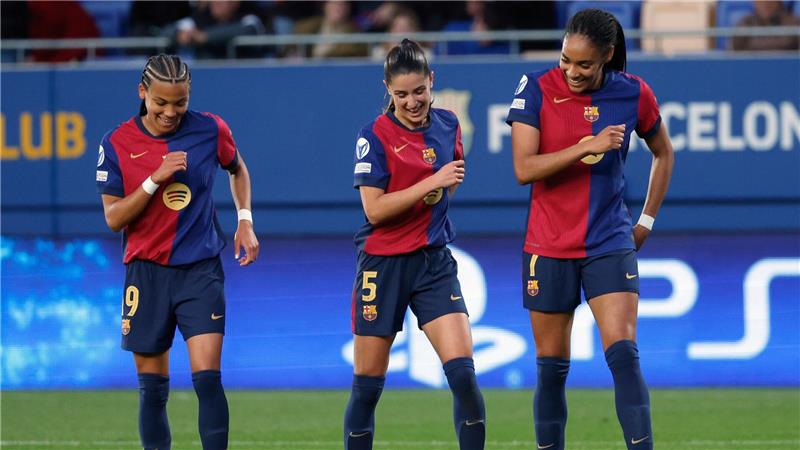 VfL Wolfsburg scheidet nach Debakel beim FC Barcelona aus Ausgetanzt: Barcelonas Salma Paralluelo gab mit ihren frühen Toren den Takt vor.