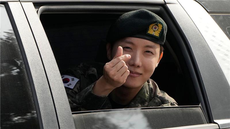 Sänger von Südkoreas Erfolgsband BTS vor Militärdienstende BTS-Mitglied J-Hope hatte bereits seinen Militärdienst abgeleistet. (Archivbild)
