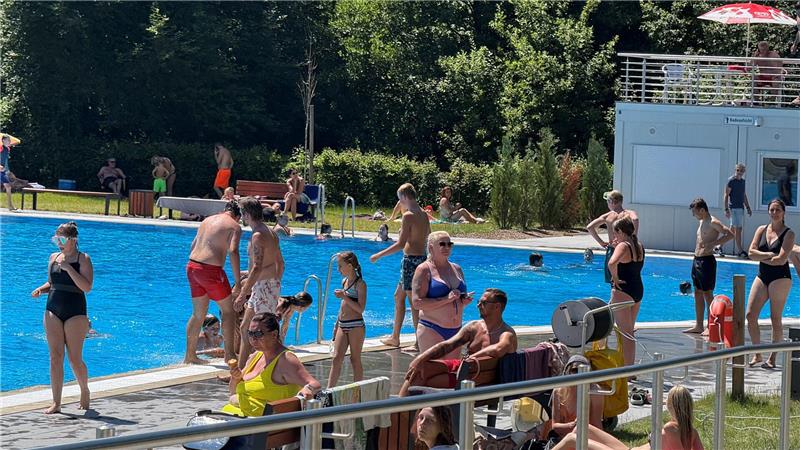 Badewetter herrscht in diesen Tagen auch in Hohegeiß.
