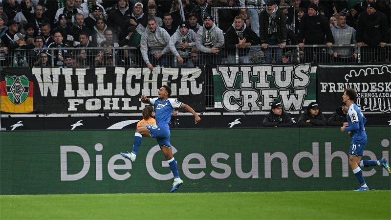 Bambasé Conté brachte die Gäste aus Hoffenheim in Führung. 
