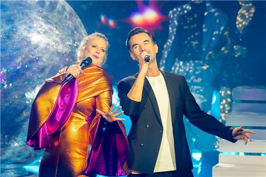 Barbara Schöneberger und Florian Silbereisen sind gute Kollegen.
