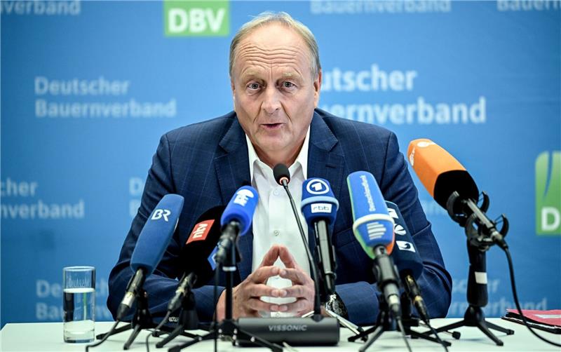 Bauernverbandspräsident Joachim Rukwied nennt die diesjährige Ernte eine «echte Zitterpartie».