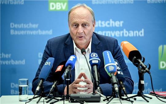 Bauernverbandspräsident Joachim Rukwied nennt die diesjährige Ernte eine «echte Zitterpartie».