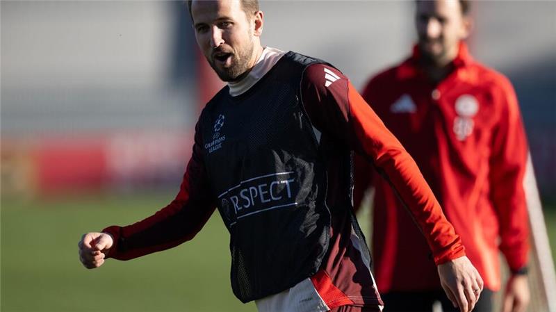 „Wir sind stark“: Große Prüfungswoche für die Bayern Bayern-Torjäger Harry Kane beim Training vor dem Paris-Spiel.