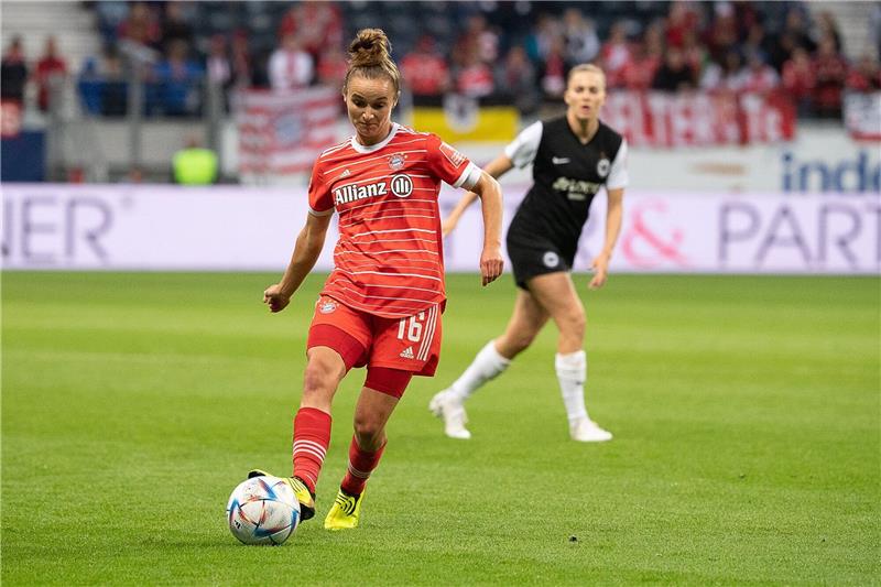 Bayern und Wolfsburg geben sich im Titelkampf keine Blöße Bayerns Lina Magull.