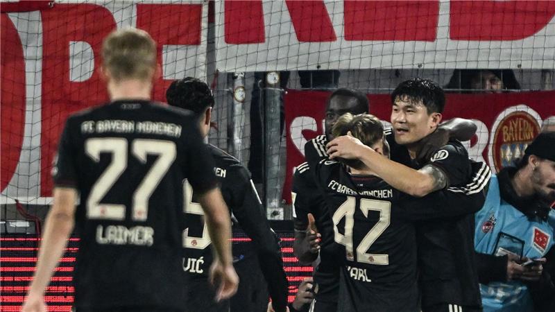 Bayerns Min-jae Kim dreht mit seinem 2:1 das Match in Köln.