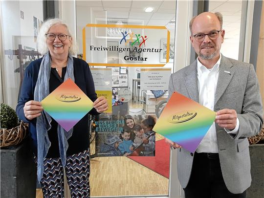 Beate Theermann und Stefan Voigt freuen sich auf die Woche der Diakonie.  Foto: Belz