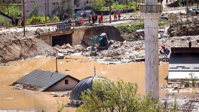 Bei Überschwemmungen und Erdrutschen in Bosnien-Herzegowina kamen mindestens 18 Menschen ums Leben (Foto aktuell).